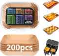 200PCS Air Fryer Liners for Ninja - Higher Non-Stick Disposable