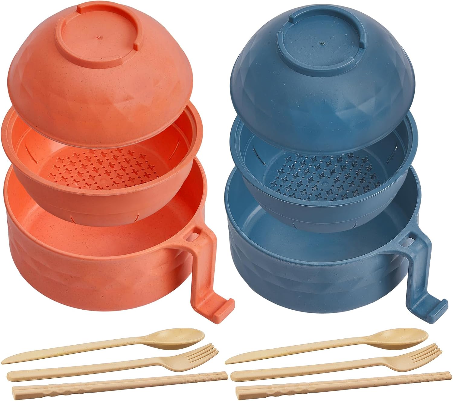 Wheat Fiber Ramen Cooker Set - College Dorm Essential