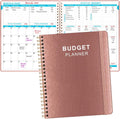 Budget Planner & Monthly Bill Organizer Large Rose PU Leather