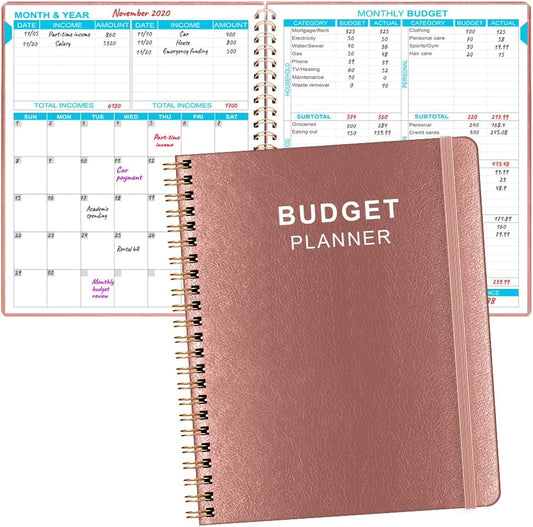 Budget Planner & Organizer: Control Your Money with Style! Large PU Leather Book