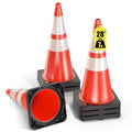 28 in 7 lb Heavy Duty Orange Traffic Cones (6 Pack) - Pro Series