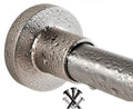 Tension Curtain Rod 43-73 in Brushed Nickel - Heavy Duty Stainless