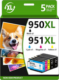 950XL 951XL Combo Pack 5-Pack Compatible Ink Cartridges - High Yield