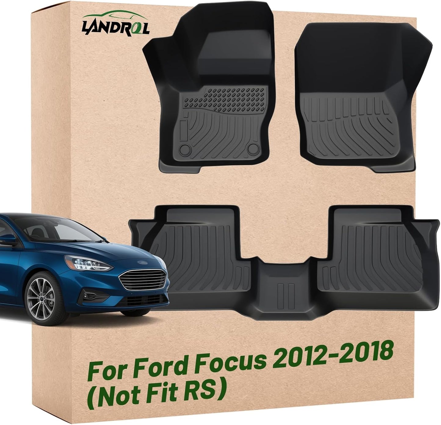 Car Floor Mats Replacement for Ford Focus 2012-2018 Heavy Duty