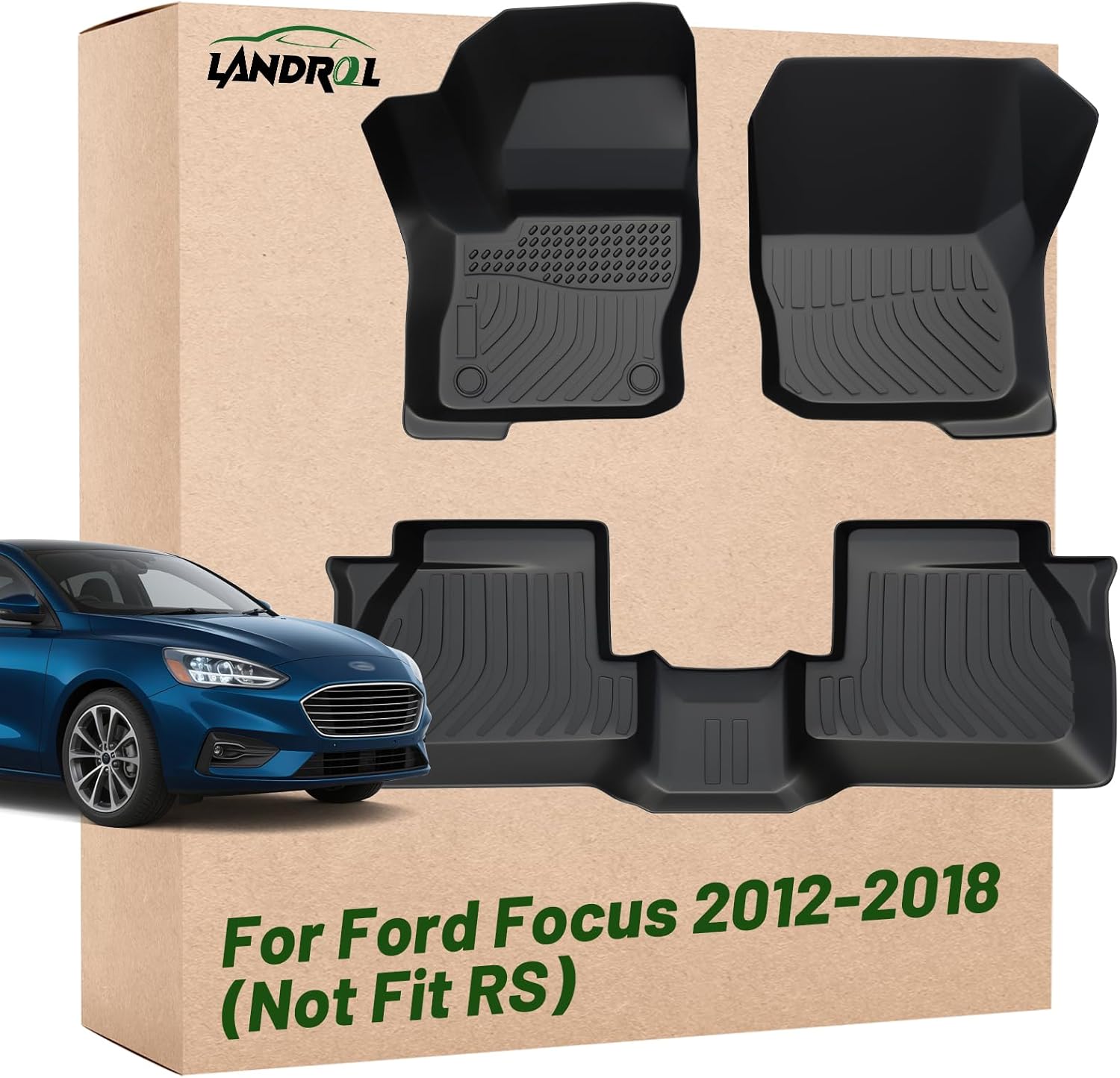 Car Floor Mats Replacement for Ford Focus 2012-2018 Heavy Duty