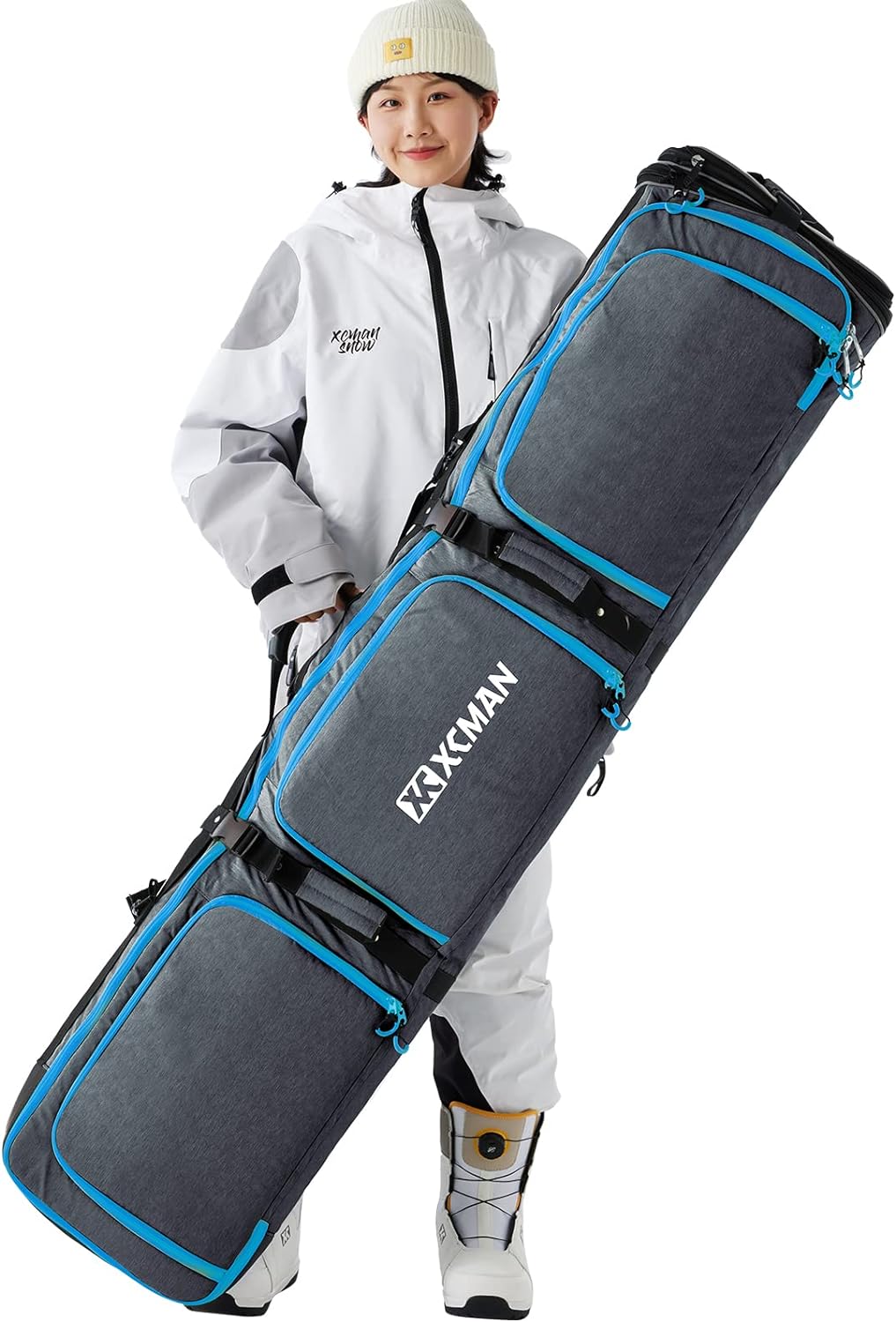 Travel-ready Expandable Snowboard Bag by XCMAN