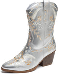 ANJOUFEMME Western Women's Cowboy Cowgirl Boots (Style GVNR)