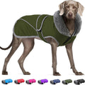 Green Dog Winter Coat 2XL - Waterproof Reflective Warm Jacket
