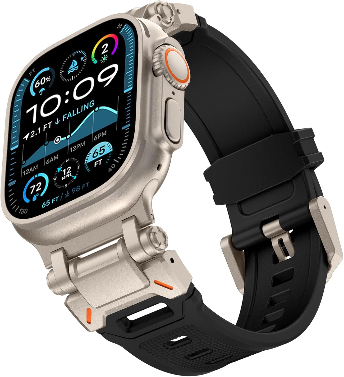 Rugged Metal Band for Apple Watch: KADES Connector