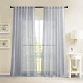 Novecozy 96 Blue Farmhouse Curtains