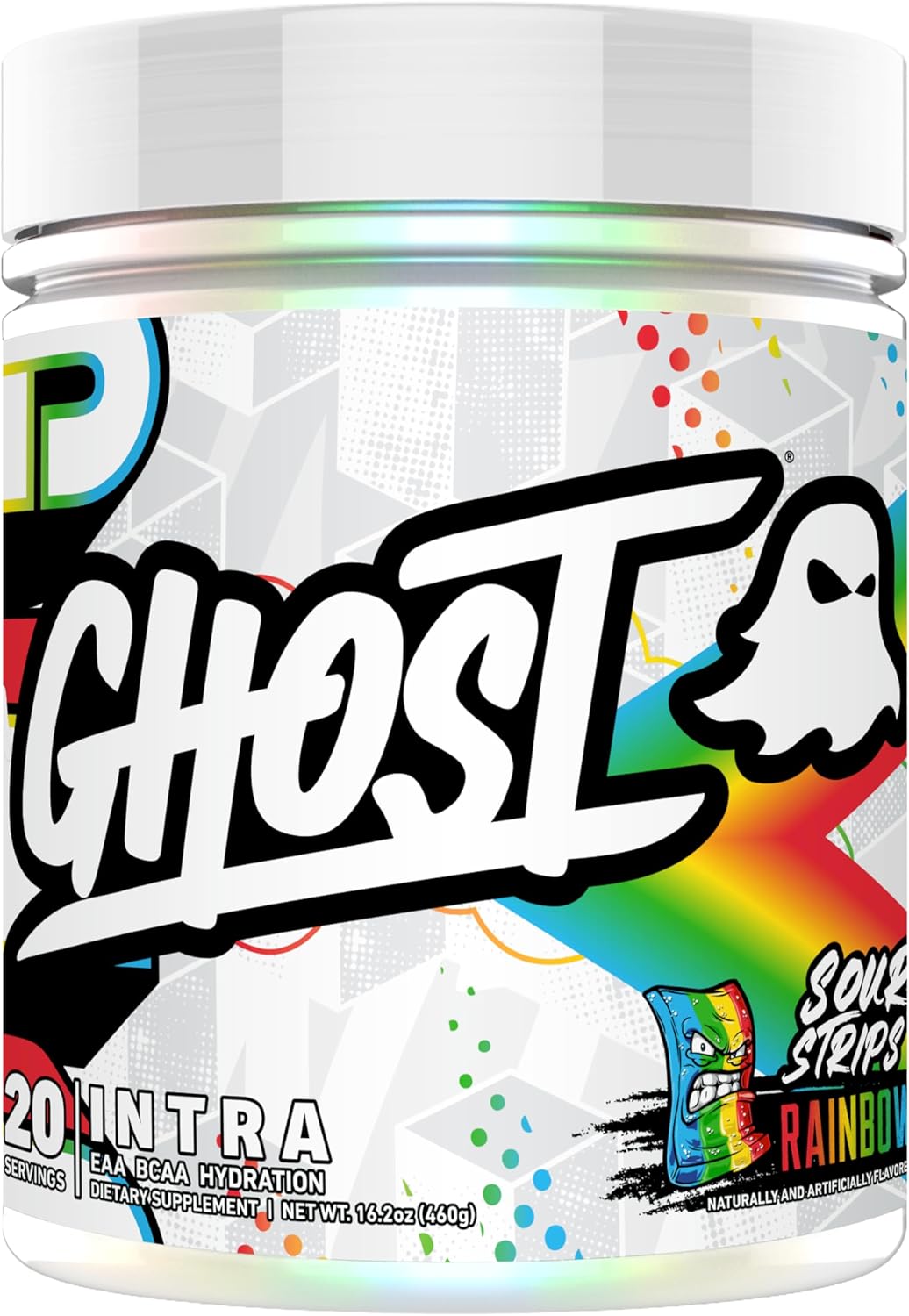 GHOST Intra Workout Powder - Sour Strips Rainbow Flavor Review
