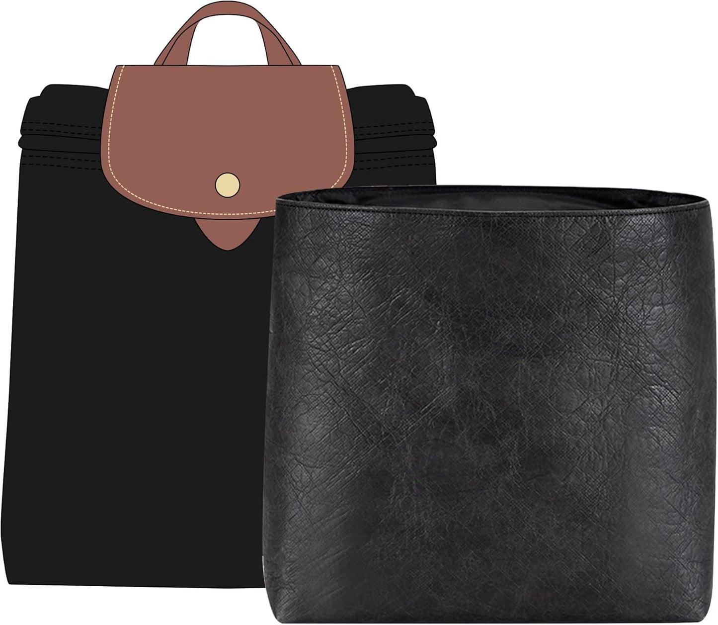 Doxo Upgraded Backpack Organizer Insert for Longchamp Bags