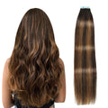 Tape in Hair Extensions Human Hair Balayage 20 in - Natural Volume