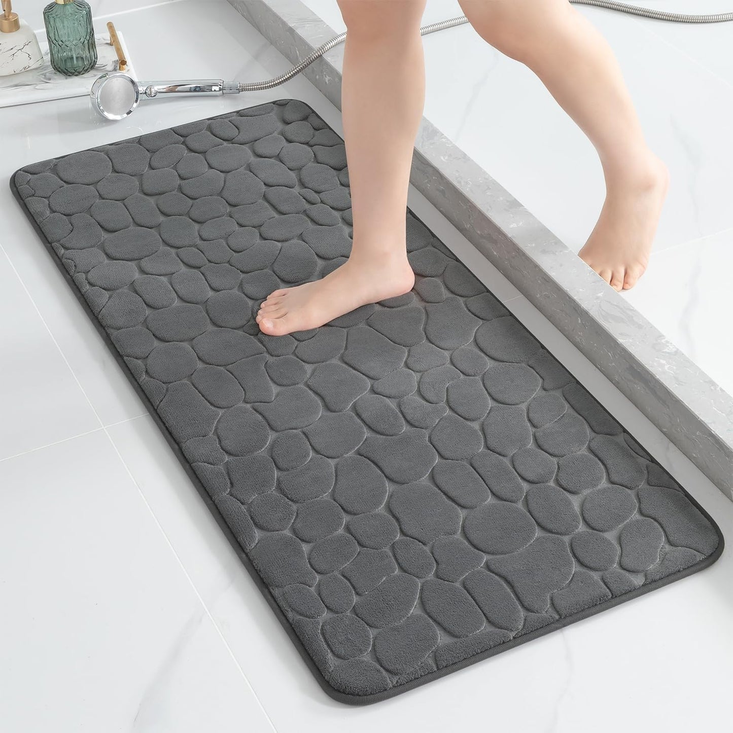 YIHOUSE Memory Foam Runner Rug for Bathroom and Hallway Use