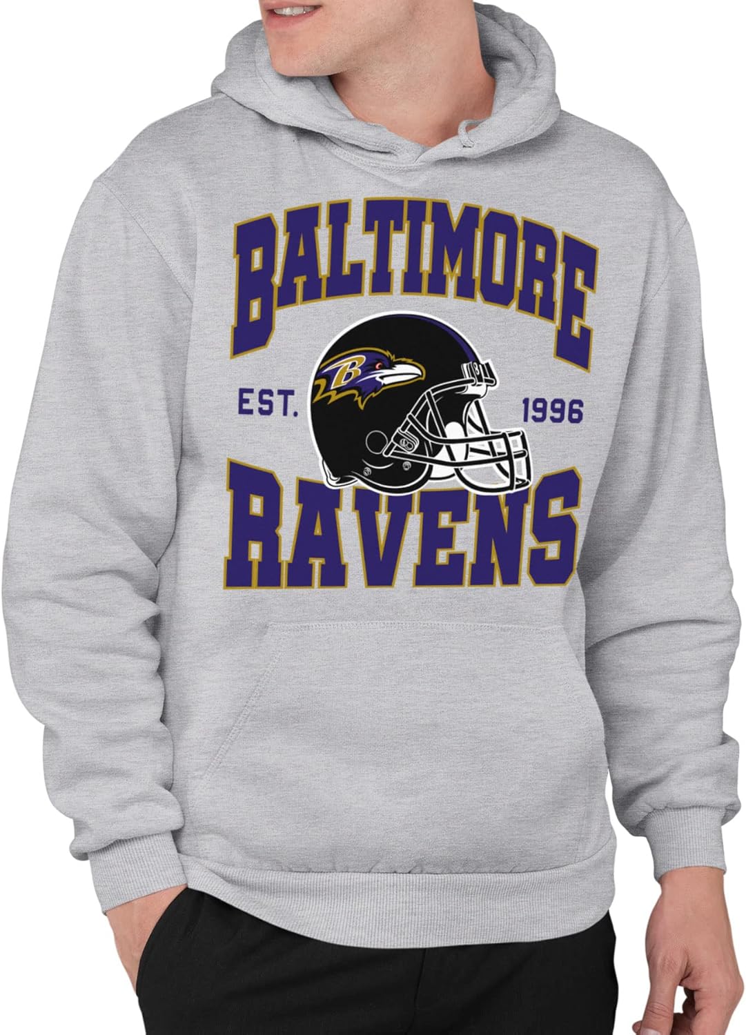 Baltimore Ravens Adult Pullover Hoodie - Unisex Game Day Apparel