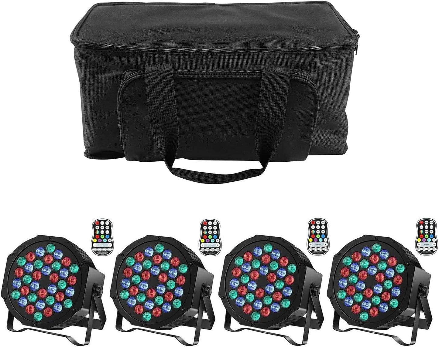 HOLDLAMP Rechargeable Par Lights 36W RGB for Events and Parties