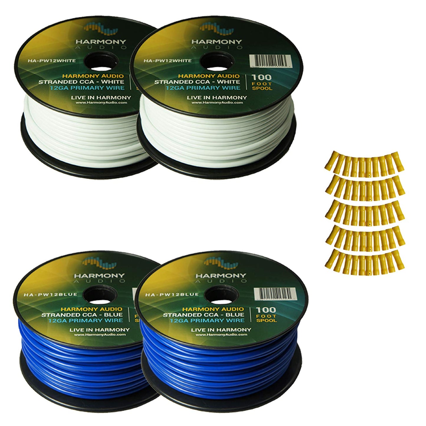 Harmony Audio 12 Gauge Power or Ground Wire - 400 Feet Rolls