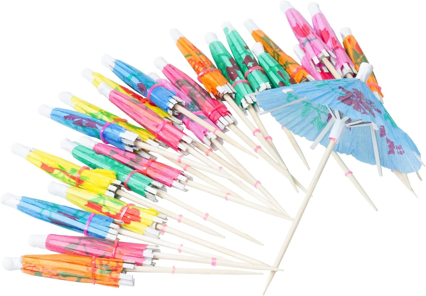 Chef Craft 24pc Party Umbrella Sticks: Festive Food Decor