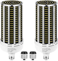 400W LED Corn Light Bulb 2 Pack - Commercial 59000LM Daylight
