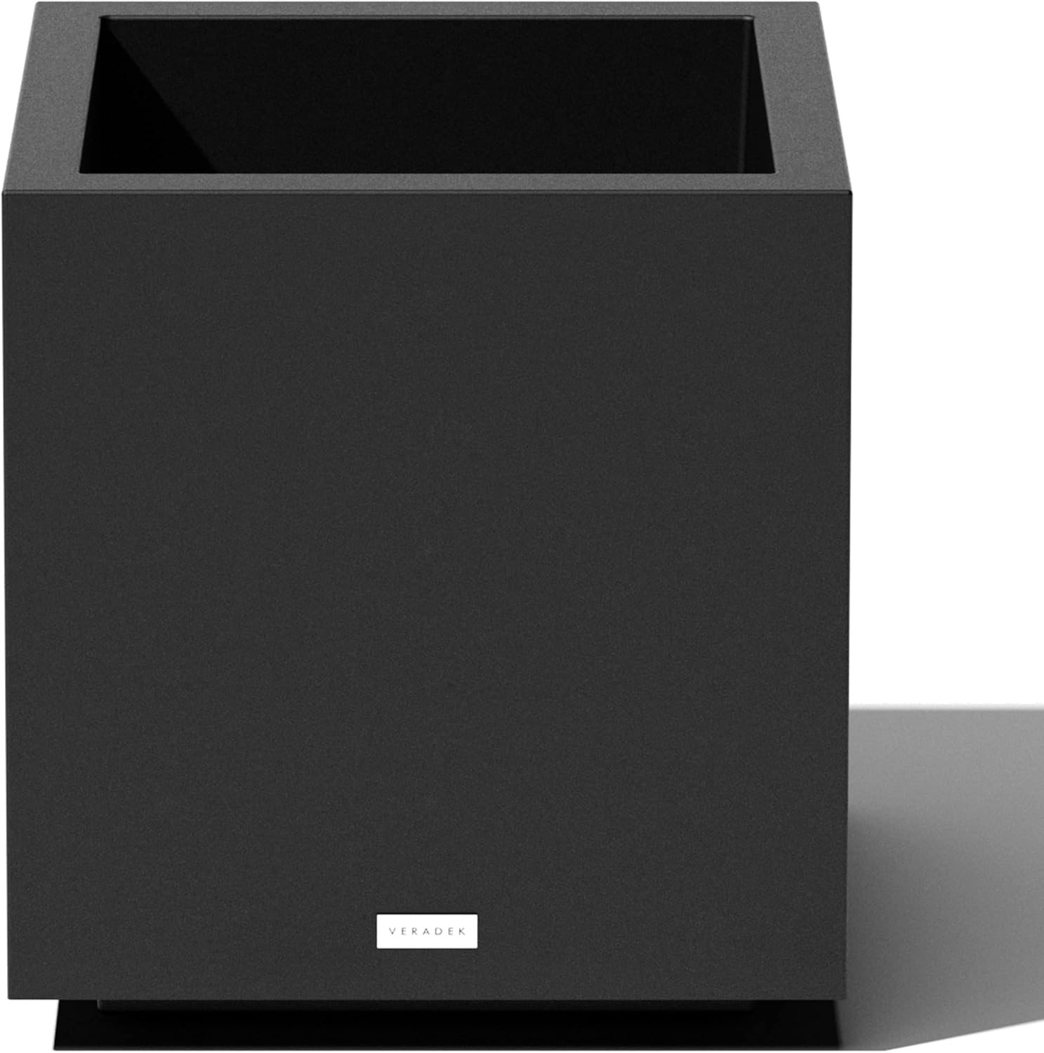 Veradek Block Series Cube Plastic Planter for Indoor Outdoor Use