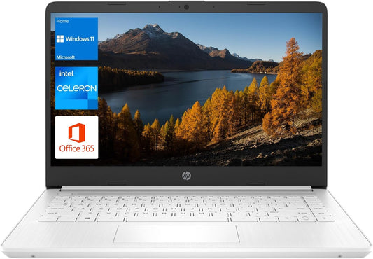 HP Portable Laptop with 14in HD Display for Students and Business