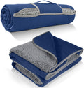 Tirrinia Waterproof Outdoor Blanket 59in x 80in - Sherpa Lined Warmth