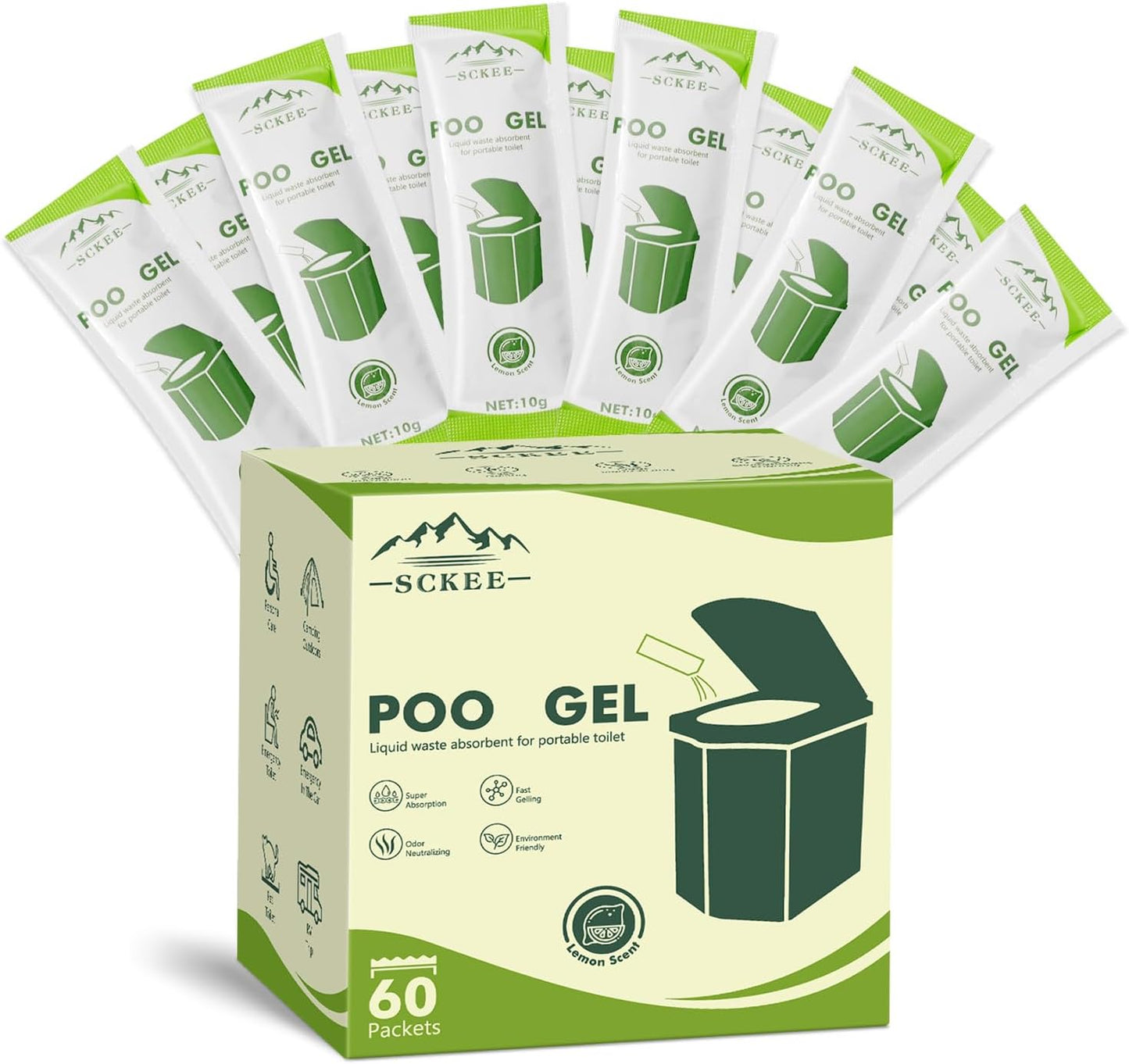 Portable Toilet Powder for Camping - Sckee