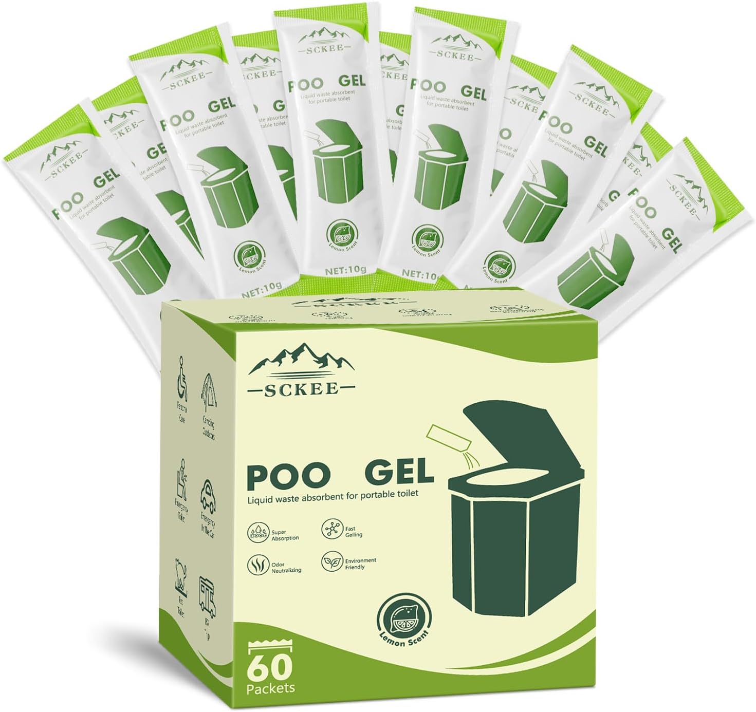 Portable Toilet Powder for Camping - Sckee