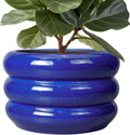 SQOWL Ceramic Plant Pot 13.5 Inch for Indoor and Outdoor Use