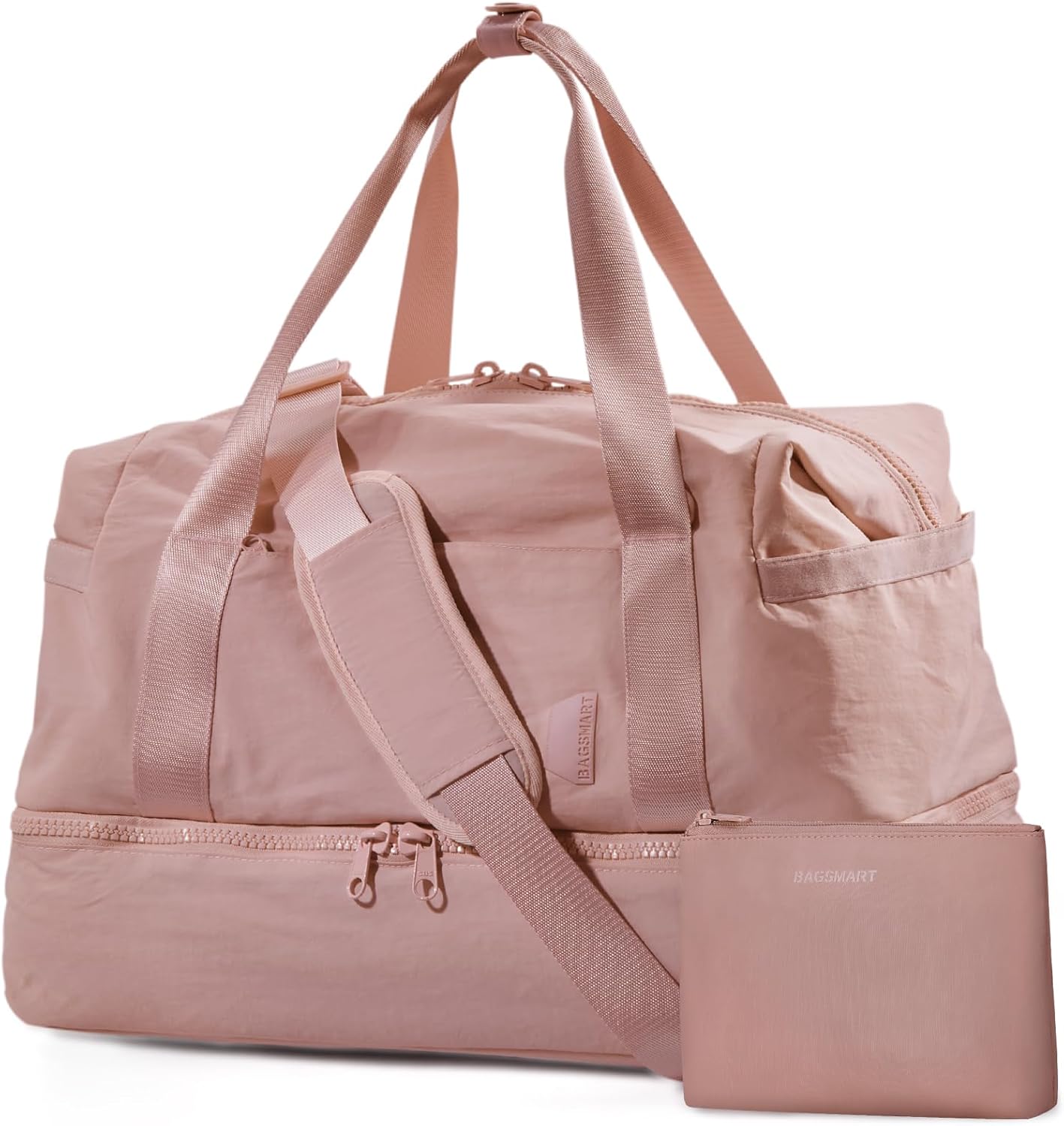 Weekender Bags for Women with Shoe Compartment and Toiletry Bag