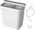 INTERGREAT Portable Washing Machine 22 lbs Twin Tub - Compact Washer