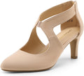 Women's Pointed Toe Kitten Heels Pumps - Elegant Closed Toe
