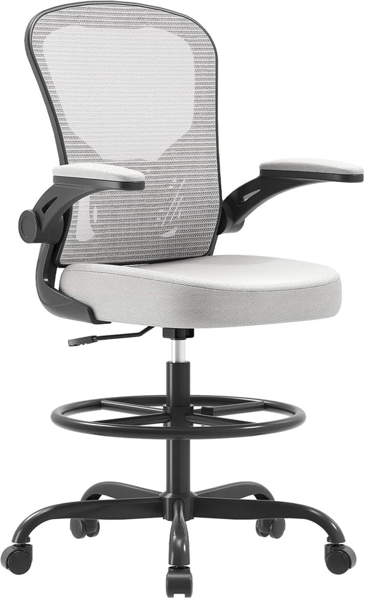 Synorla Ergonomic Drafting Chair with Adjustable Lumbar Support