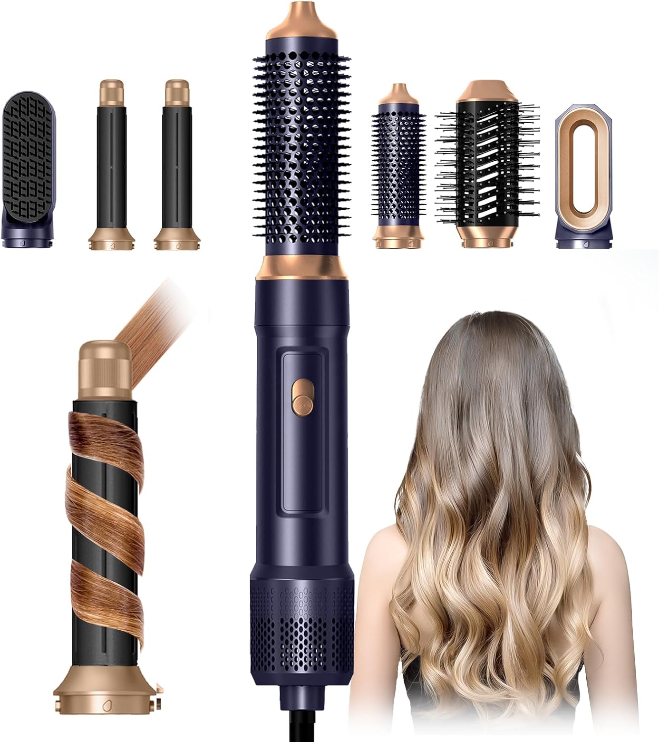 6-in-1 Powerful Ionic Hair Dryer Brush Set by OKWRAP