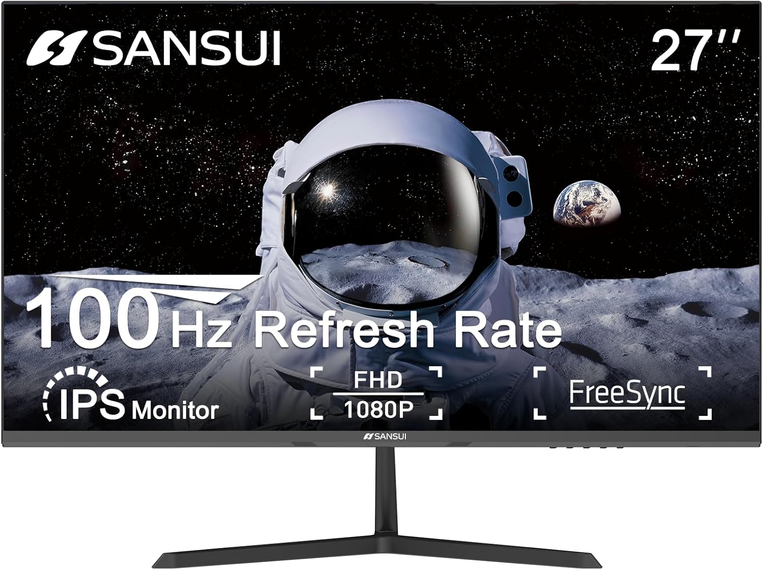 SANSUI 27 Full HD Monitor: Crystal-Clear Display