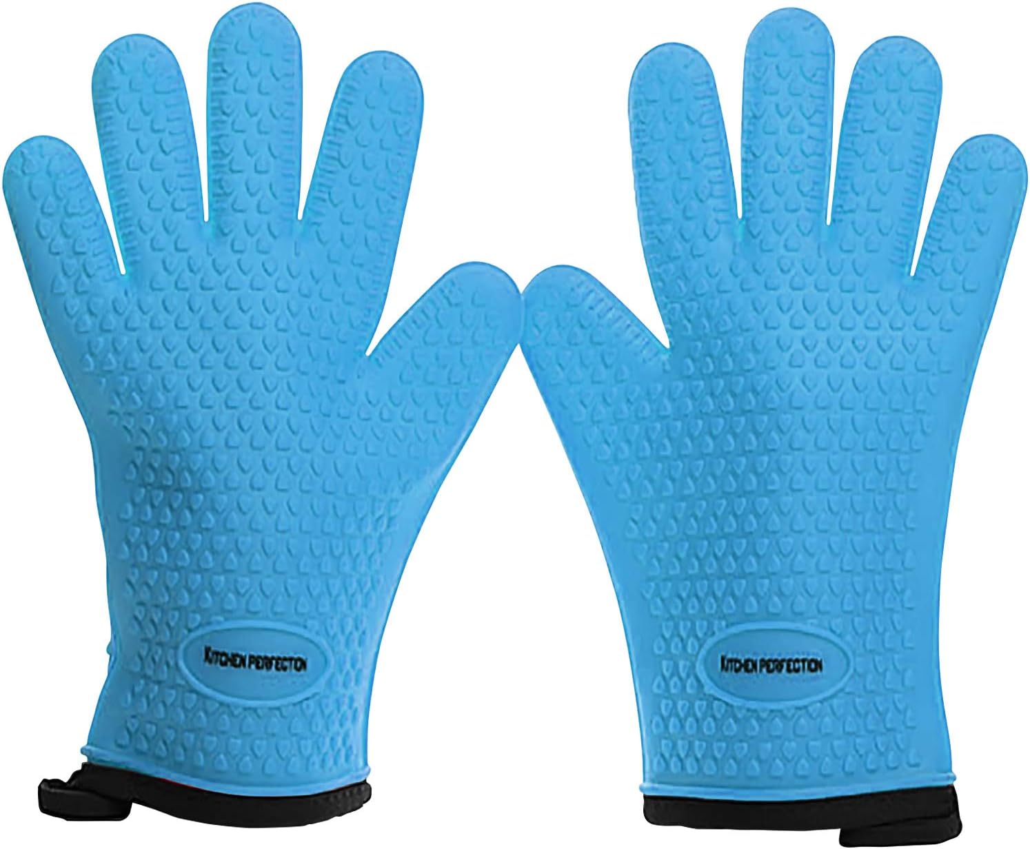 KITCHEN PERFECTION XL Silicone Smoker Oven Gloves for BBQ Lovers