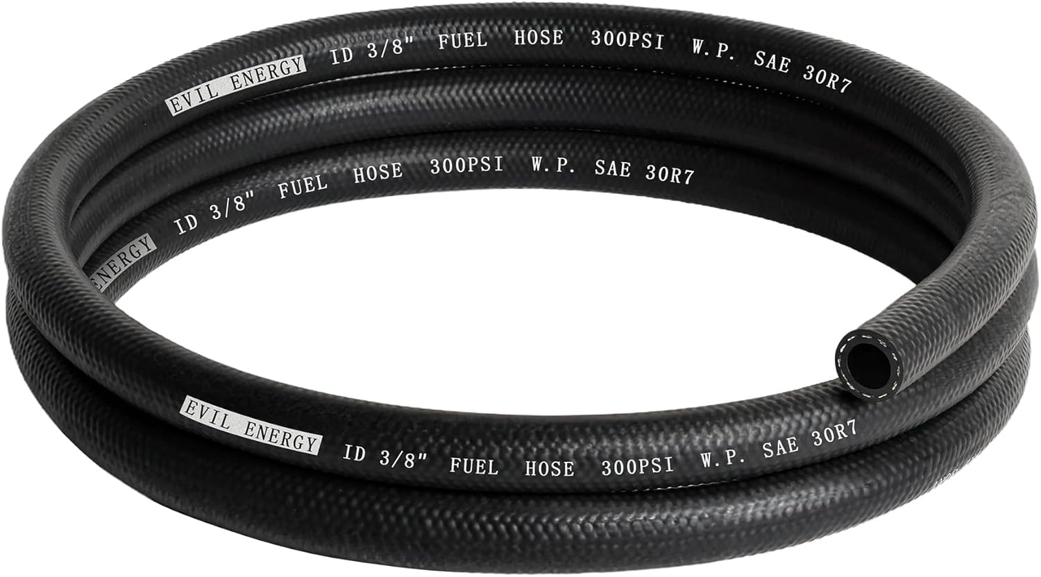 EVIL ENERGY 3/8 Fuel Hose Line Push Lock NBR Rubber 25FT