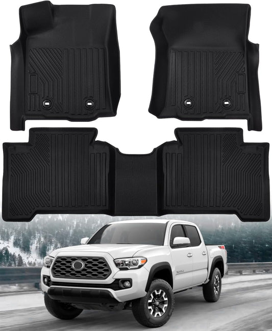 All Weather Floor Mats for Toyota Tacoma 2016-2023 Double Cab