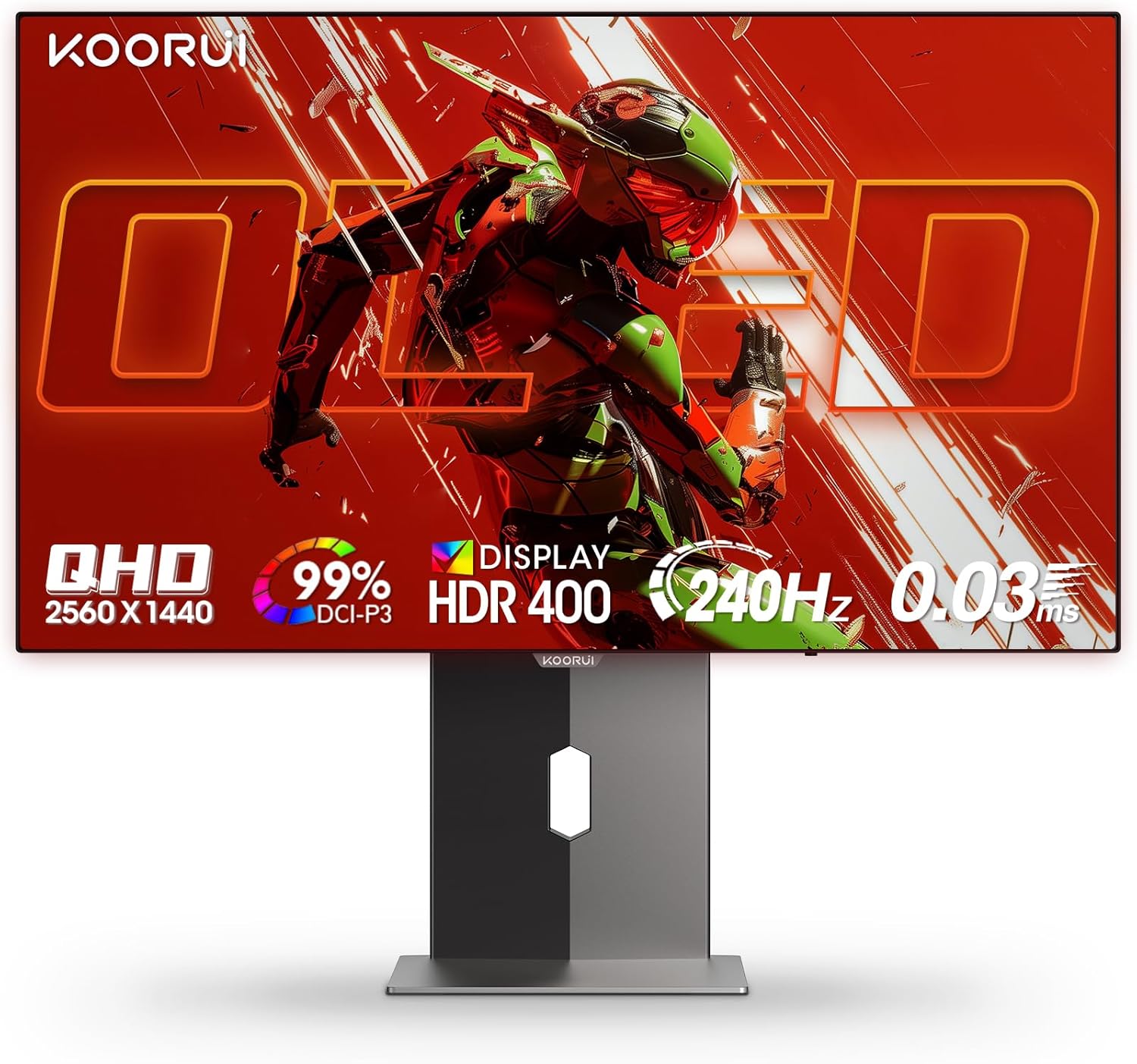 KOORUI 27 inch OLED Gaming Monitor with Stunning Visuals