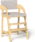 Easyego Wooden High Chair with Height Adjustment for Kids