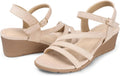 Wedge Sandals for Women Dressy Summer - Low Comfortable Wedges
