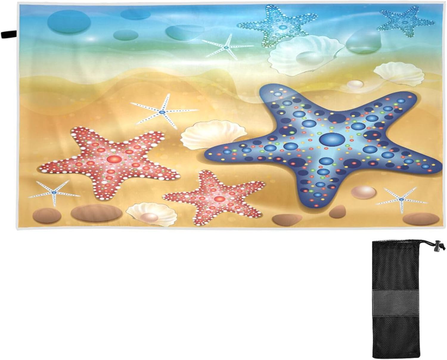 Fast Drying Starfish Beach Towel - 31x71 - Sandproof