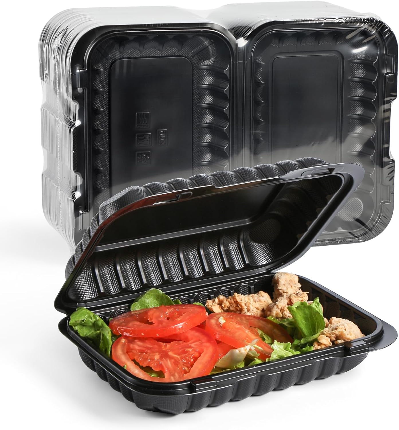 YANGRUI Takeout Containers 28 oz - Heavy Duty Clamshell Pack