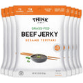 Think Jerky Sesame Teriyaki Beef Jerky - Grass-Fed High Protein Snack
