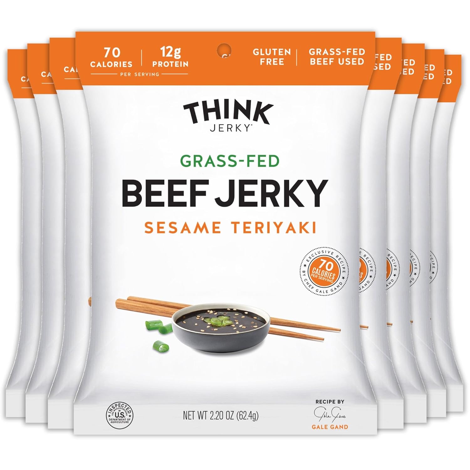 Think Jerky Sesame Teriyaki Beef Jerky - Healthy Gourmet Snack