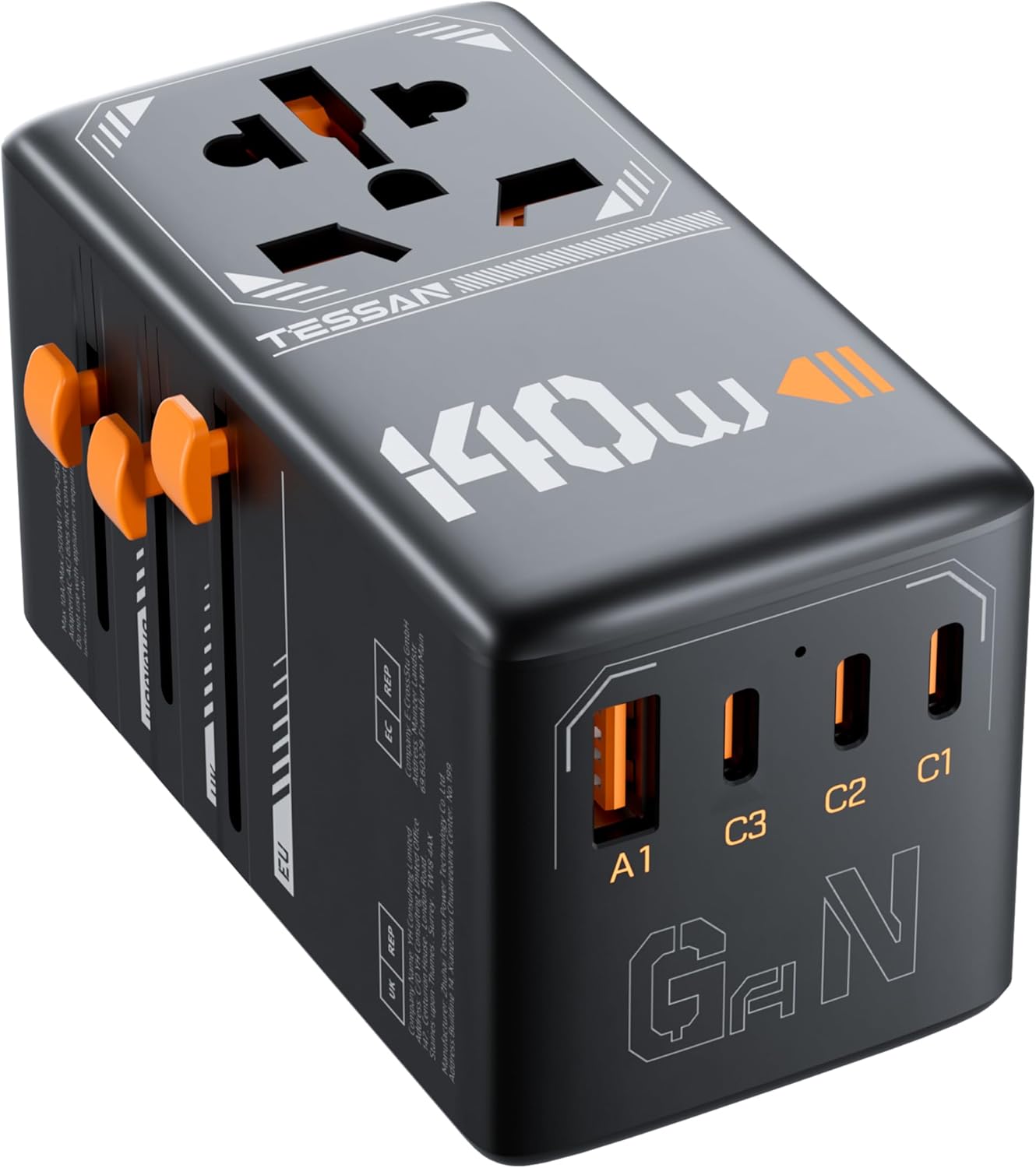 TESSAN Universal Travel Adapter for Worldwide Charging Needs