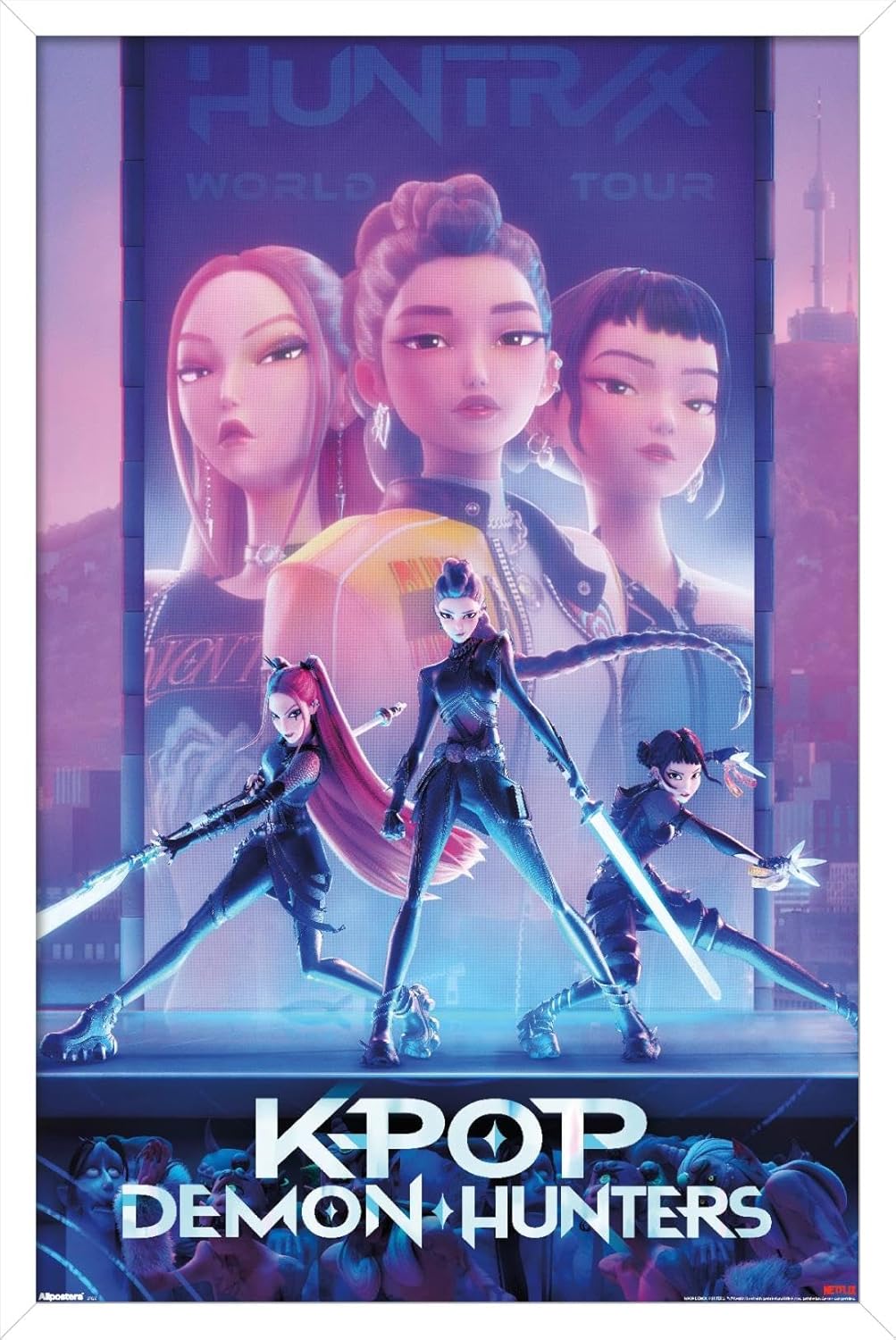 KPop Demon Hunters Wall Poster - Stylish Framed Art for Any Room