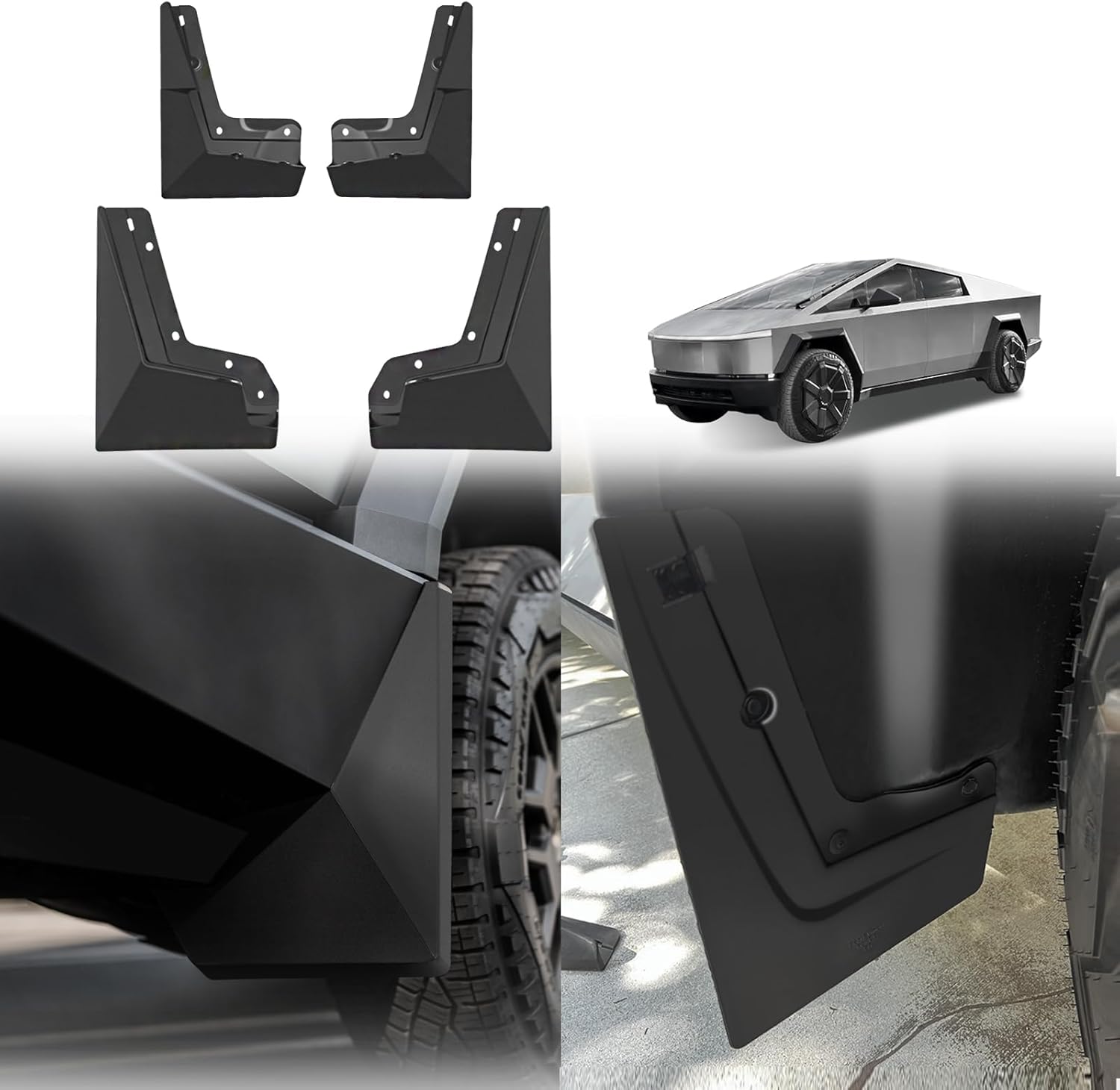 BestEvMod Upgrade Mud Flaps for Tesla Cybertruck 2024 2025