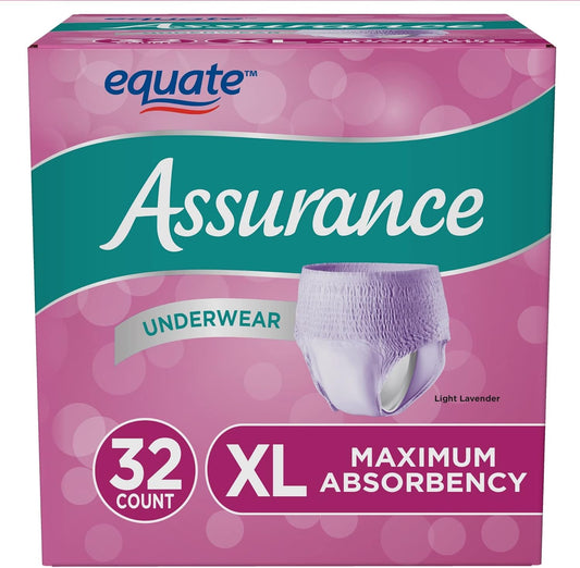 Assurance XL Incontinence Underwear - 64 Ct Total