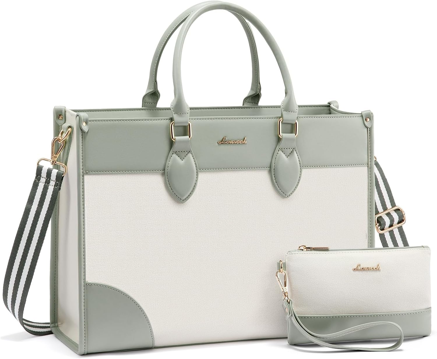 LOVEVOOK Laptop Bag for Women: Stylish, Waterproof Tote Bag